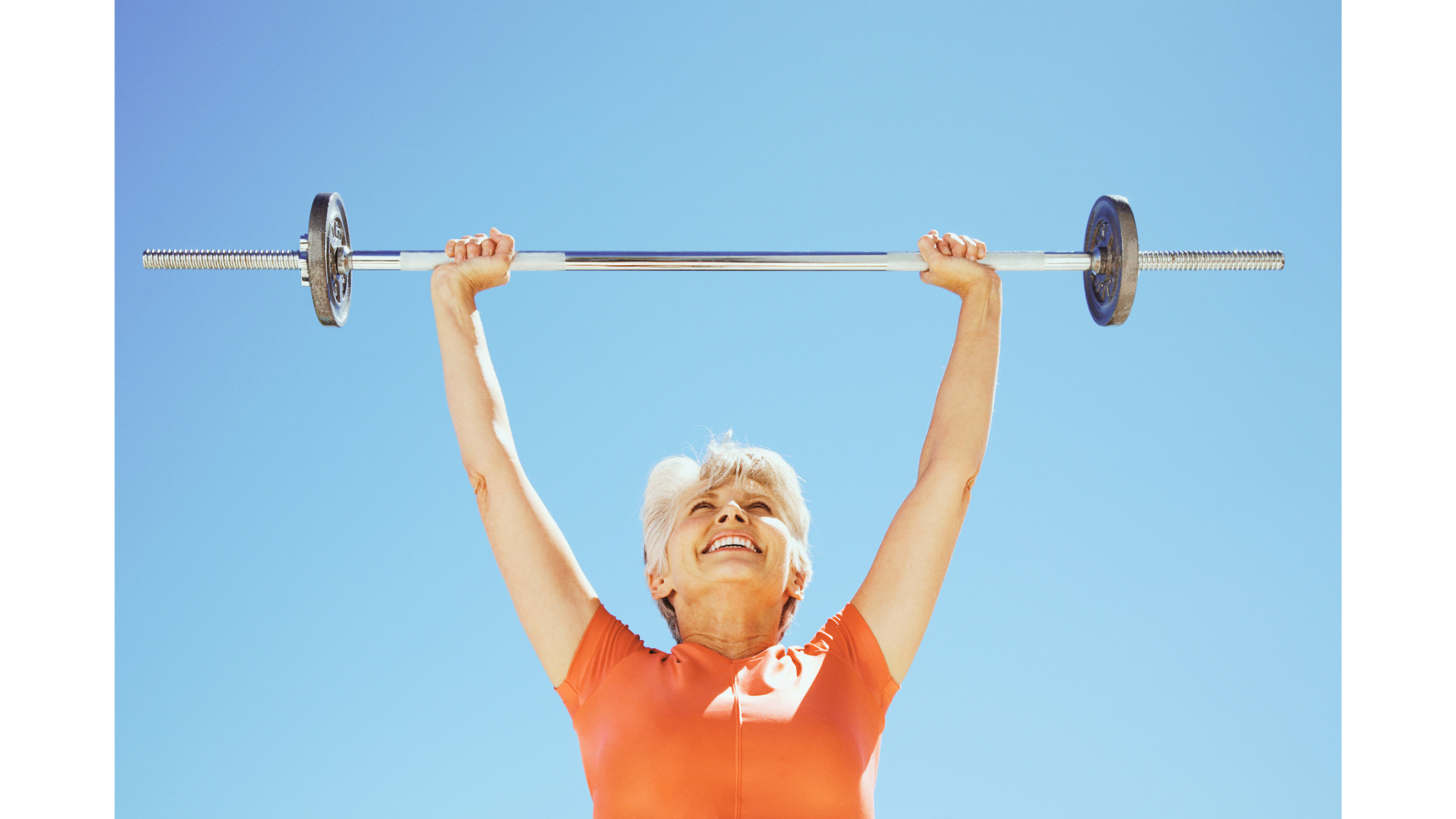older woman strength training